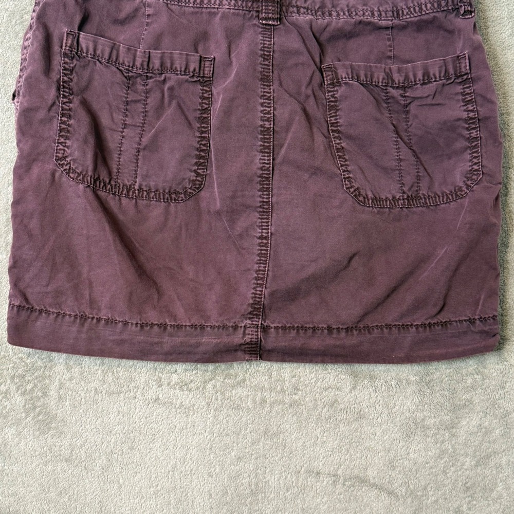 Old Navy y2k Cargo Mini Skirt Size 6 Purple Utility Gorpcore Indie Goblin BOHO - Picture 8 of 8